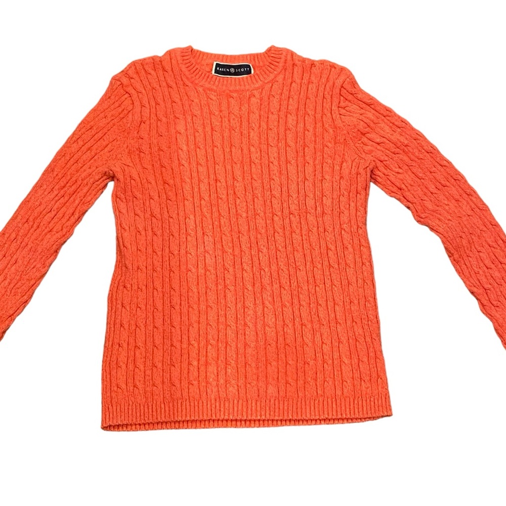KAREN SCOTT Women Sweater Size S Orange Color